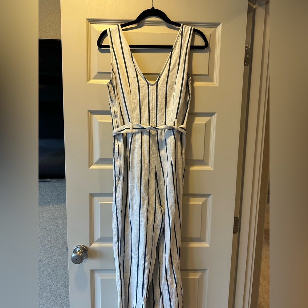 Madewell Striped Pull on Jumpsuit in Marta Stripe - Picture 10 of 12